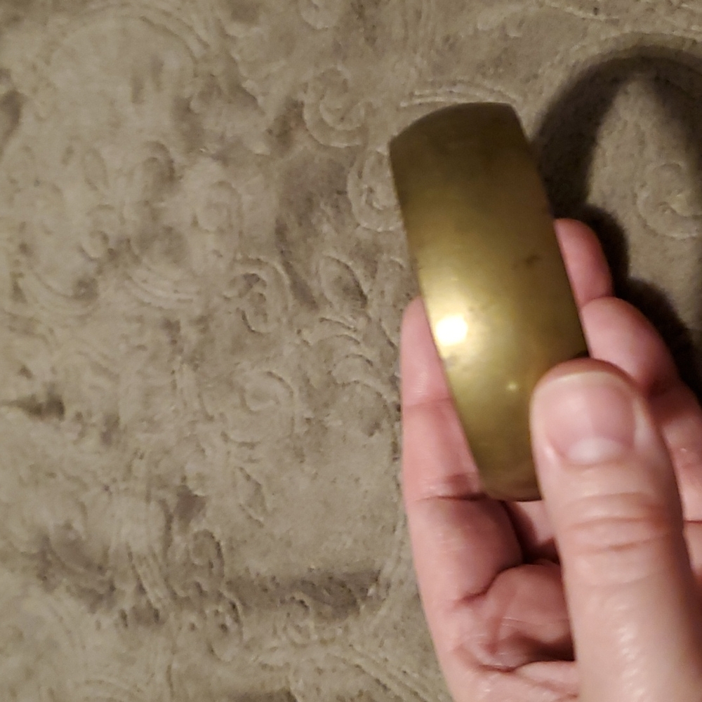 Solid Brass Bangle - image 1